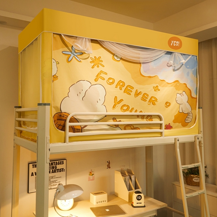 91家纺网 家纺一手货源 找家纺 卓尔居 2025新款学生遮光蚊帐 forever