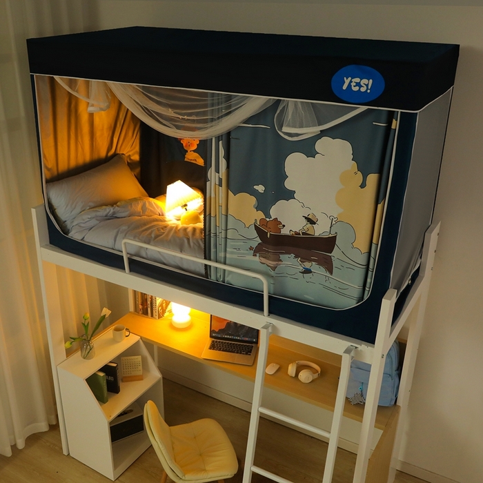 91家纺网 家纺一手货源 找家纺 卓尔居 2025新款学生遮光蚊帐 梦境巡游