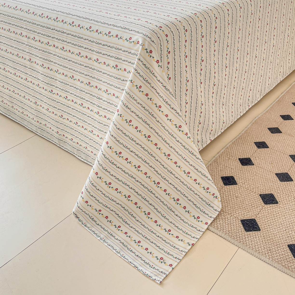 91家纺网 家纺一手货源 找家纺 棉乐町家居2025新款升级细纱老粗布床单(量大从优) 风雅