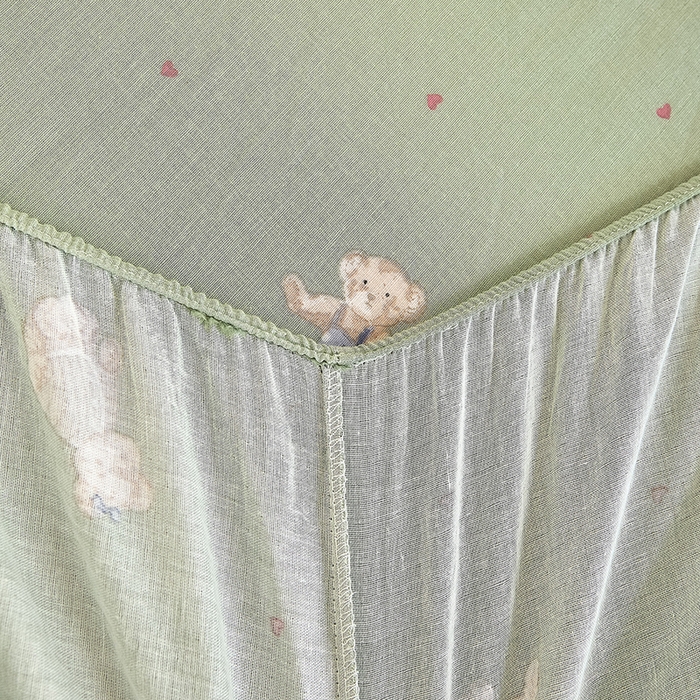 91家纺网 家纺一手货源 找家纺 （总）锦罗绣 2025新款全棉双层纱印花系列单床笠