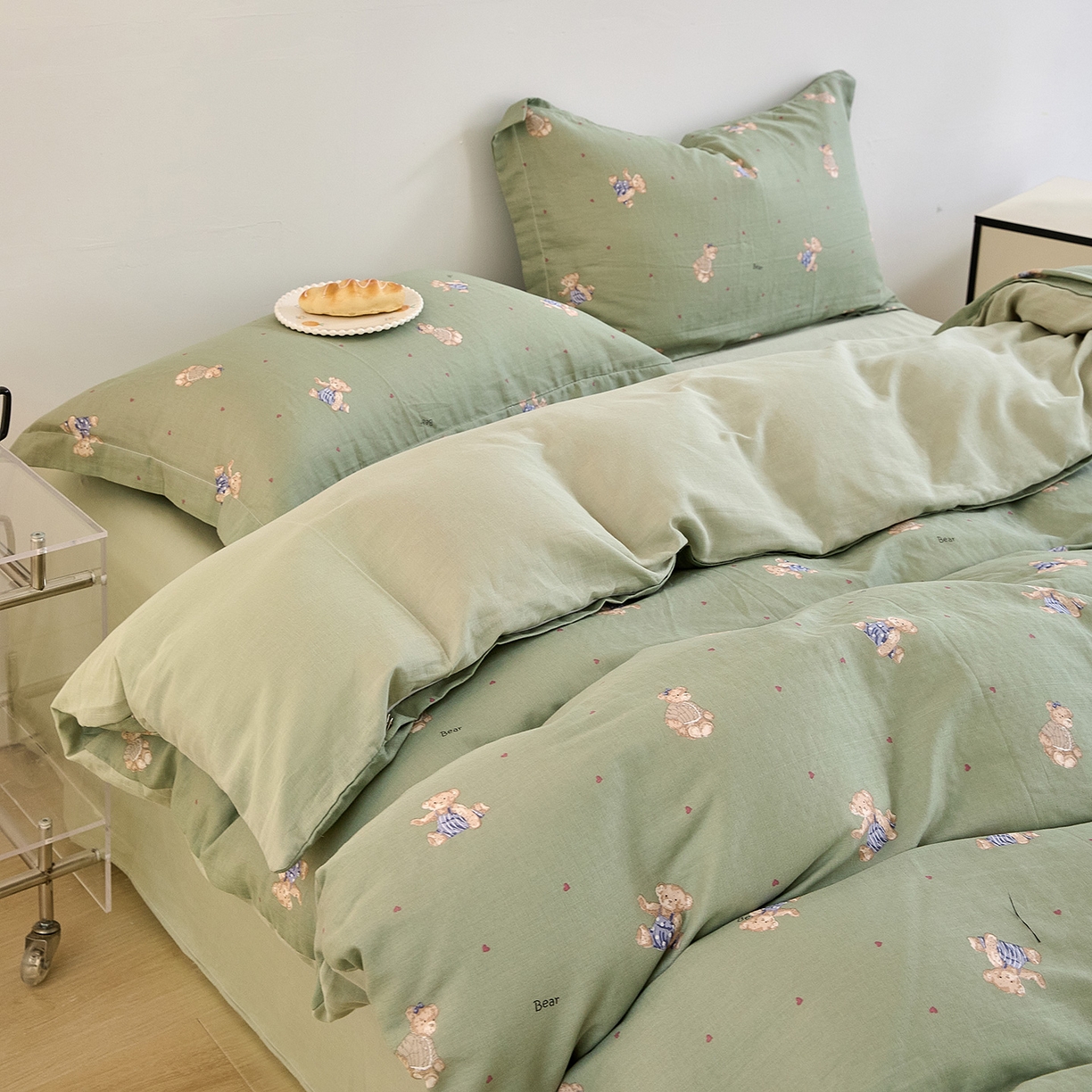 91家纺网 家纺一手货源 找家纺 （总）2025新款全棉双层纱印花四件套（第二批）