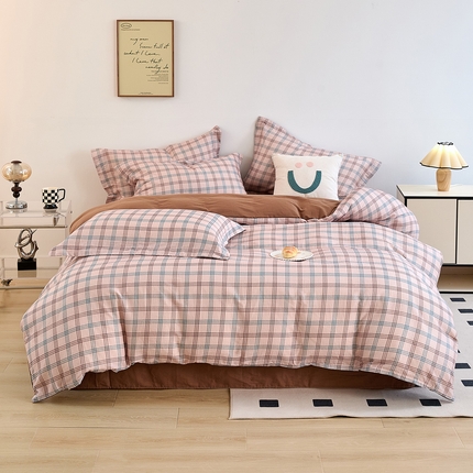 91家纺网 家纺一手货源 找家纺 （总）2025新款全棉双层纱印花四件套（第二批）