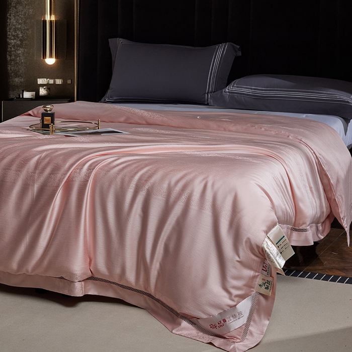 91家纺网 家纺一手货源 找家纺 （总）群鹿蚕丝羽绒馆 2025新款高支全棉蚕丝被镂空款绫系列【柞蚕丝填充可质检】