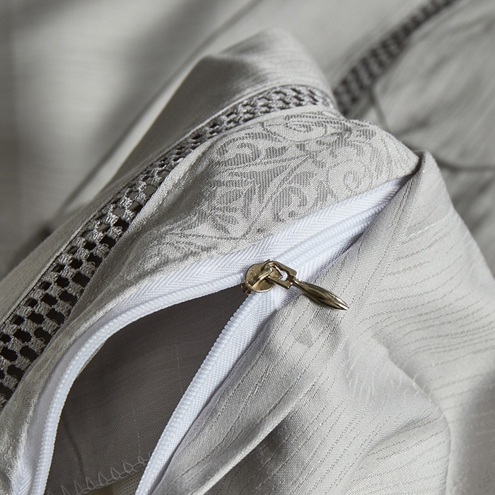 91家纺网 家纺一手货源 找家纺 群鹿蚕丝羽绒馆 2025新款高支全棉蚕丝被镂空款绫系列【柞蚕丝填充可质检】 镂空款绫系列高级灰