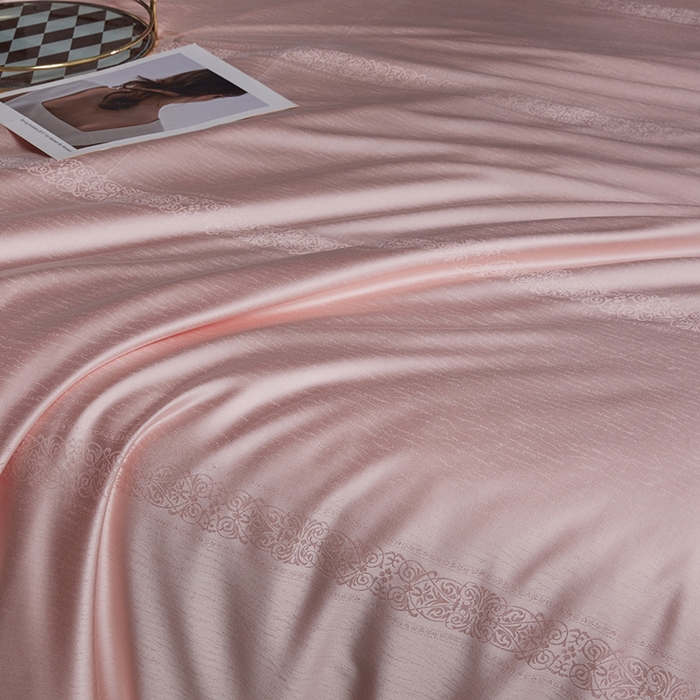 91家纺网 家纺一手货源 找家纺 群鹿蚕丝羽绒馆 2025新款高支全棉蚕丝被镂空款绫系列【柞蚕丝填充可质检】 镂空款绫系列藕玉