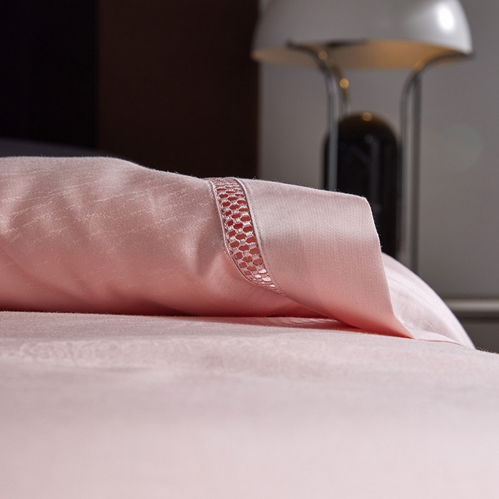 91家纺网 家纺一手货源 找家纺 群鹿蚕丝羽绒馆 2025新款高支全棉蚕丝被镂空款绫系列【柞蚕丝填充可质检】 镂空款绫系列藕玉