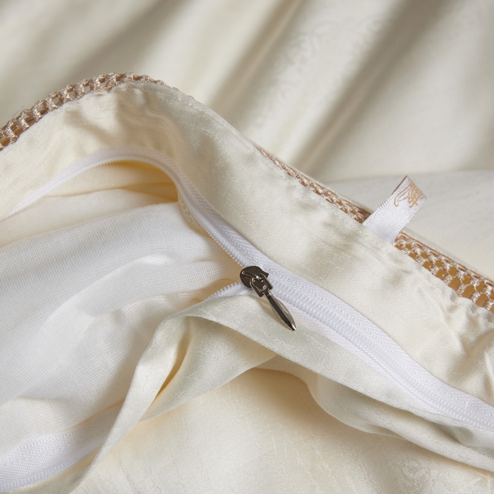 91家纺网 家纺一手货源 找家纺 群鹿蚕丝羽绒馆 2025新款高支全棉蚕丝被镂空款绫系列【柞蚕丝填充可质检】 镂空款绫系列香槟