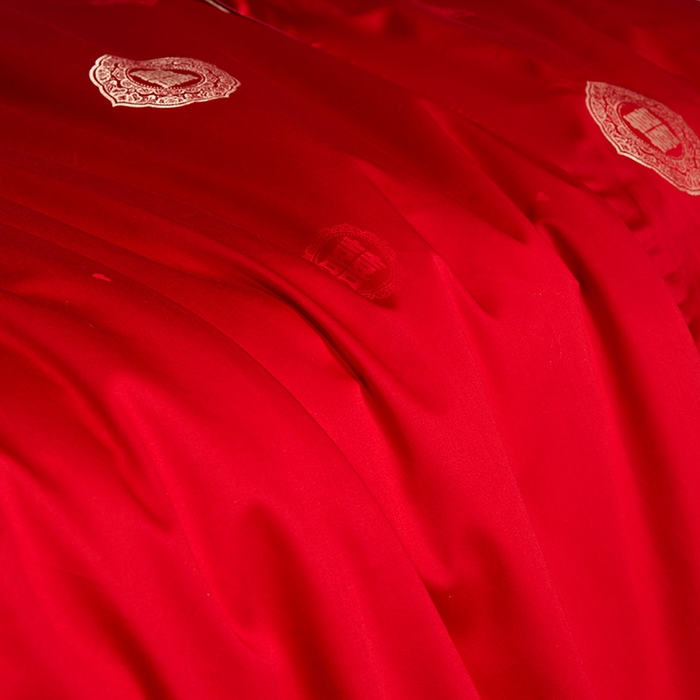 91家纺网 家纺一手货源 找家纺 （总）群鹿蚕丝羽绒馆 2025新款高支全棉蚕丝被喜事连连系列【柞蚕丝填充可质检】