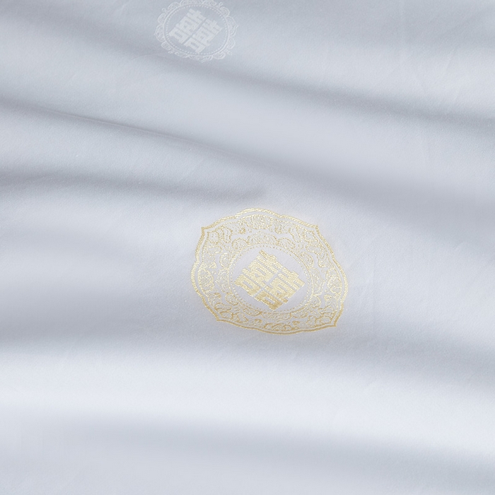 91家纺网 家纺一手货源 找家纺 群鹿蚕丝羽绒馆 2025新款高支全棉蚕丝被喜事连连系列【柞蚕丝填充可质检】 喜事连连 奶金