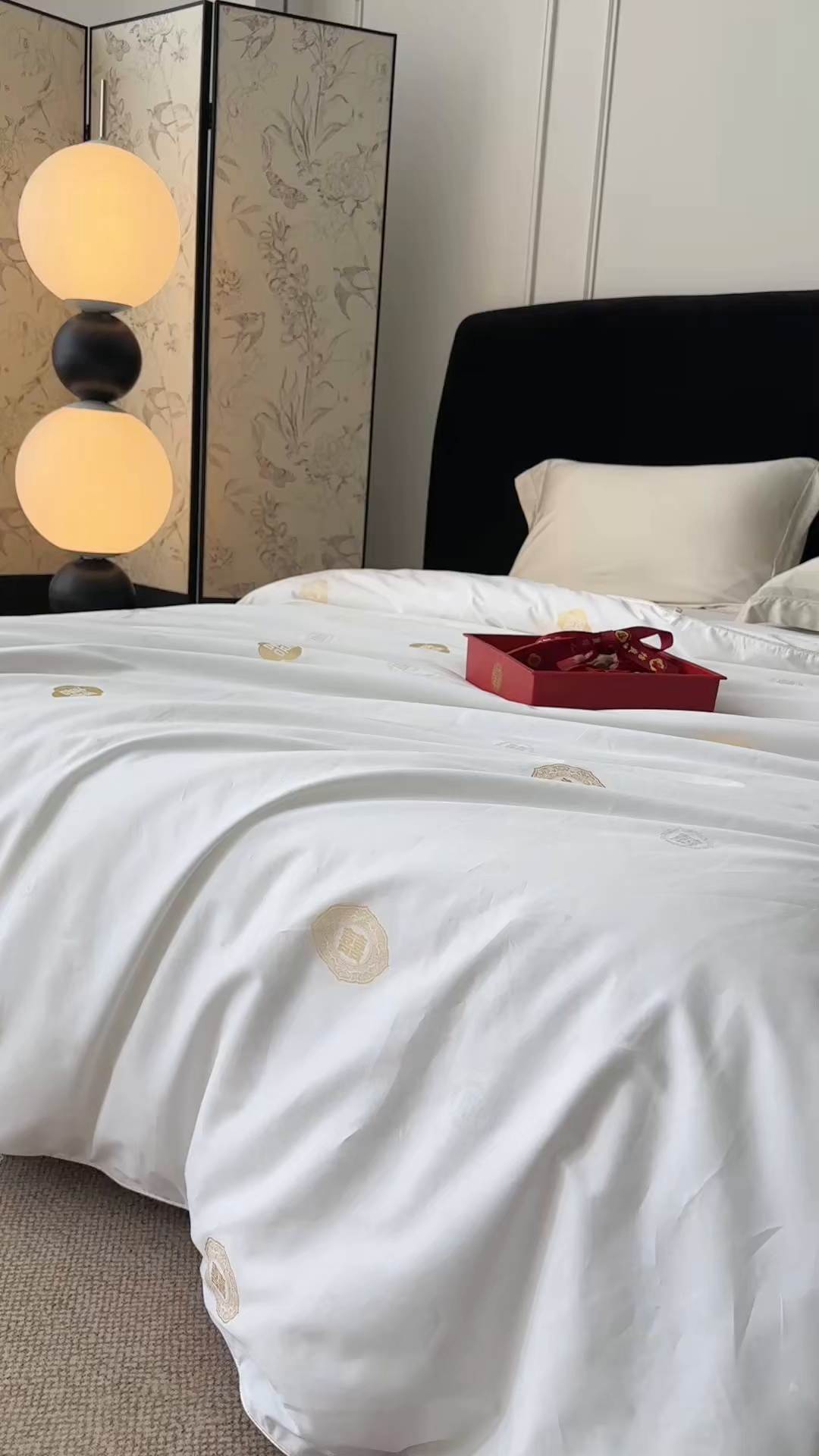 91家纺网 家纺一手货源 找家纺 群鹿蚕丝羽绒馆 2025新款高支全棉蚕丝被喜事连连系列【柞蚕丝填充可质检】 喜事连连 奶金