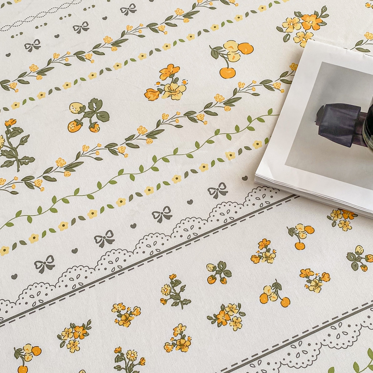 91家纺网 家纺一手货源 找家纺 首爱家纺 2025新款升级细纱原棉老粗布印花单床笠床笠单件单品床笠 花蝶