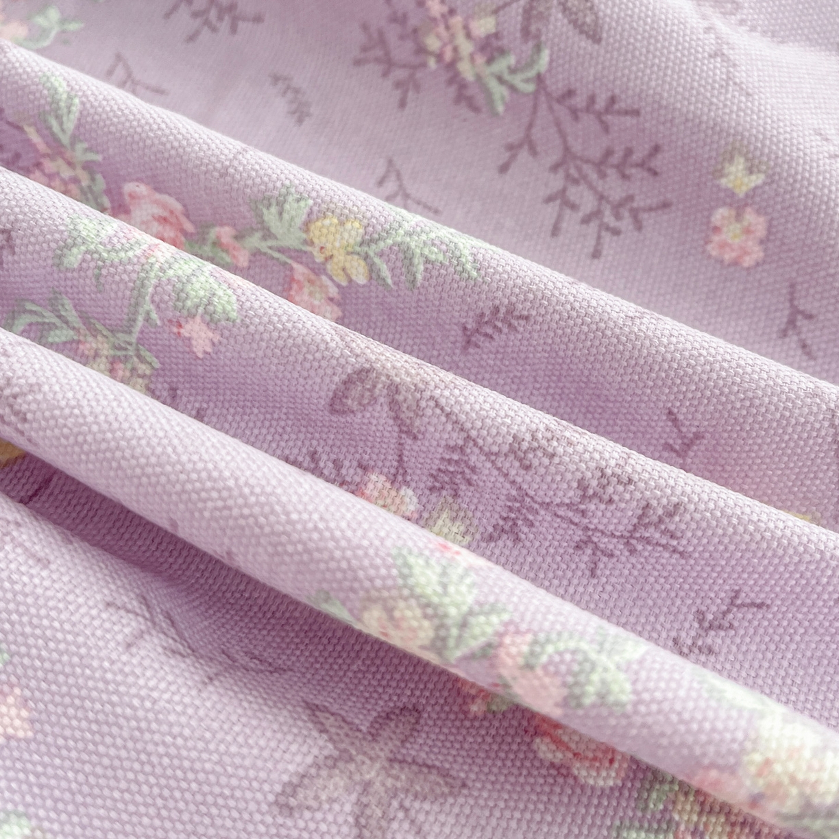 91家纺网 家纺一手货源 找家纺 首爱家纺 2025新款升级细纱原棉老粗布印花单床笠床笠单件单品床笠 紫罗兰