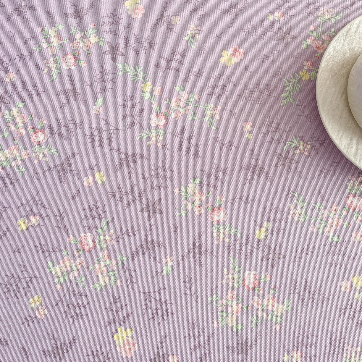 91家纺网 家纺一手货源 找家纺 首爱家纺 2025新款升级细纱原棉老粗布印花单床笠床笠单件单品床笠 紫罗兰