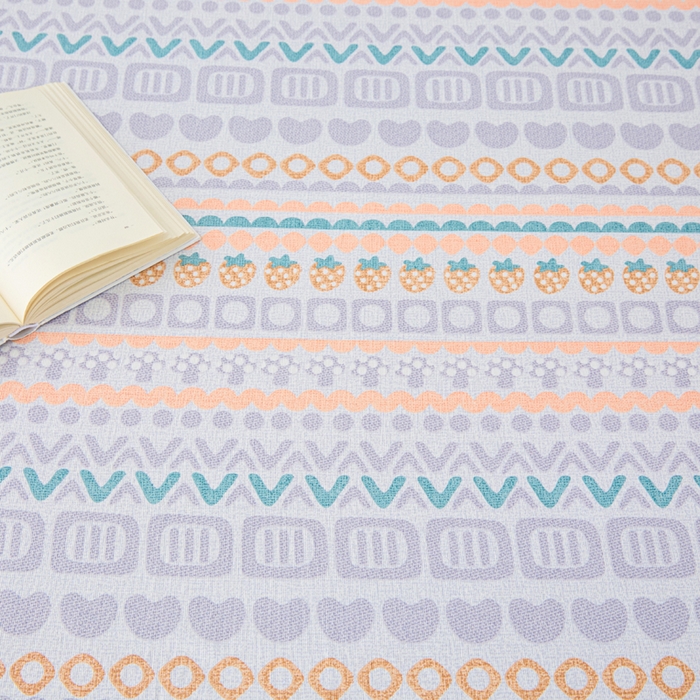 91家纺网 家纺一手货源 找家纺 金泰莱 2025新款升级细纱原棉老粗布印花单床笠床笠单件单品床笠 草莓情