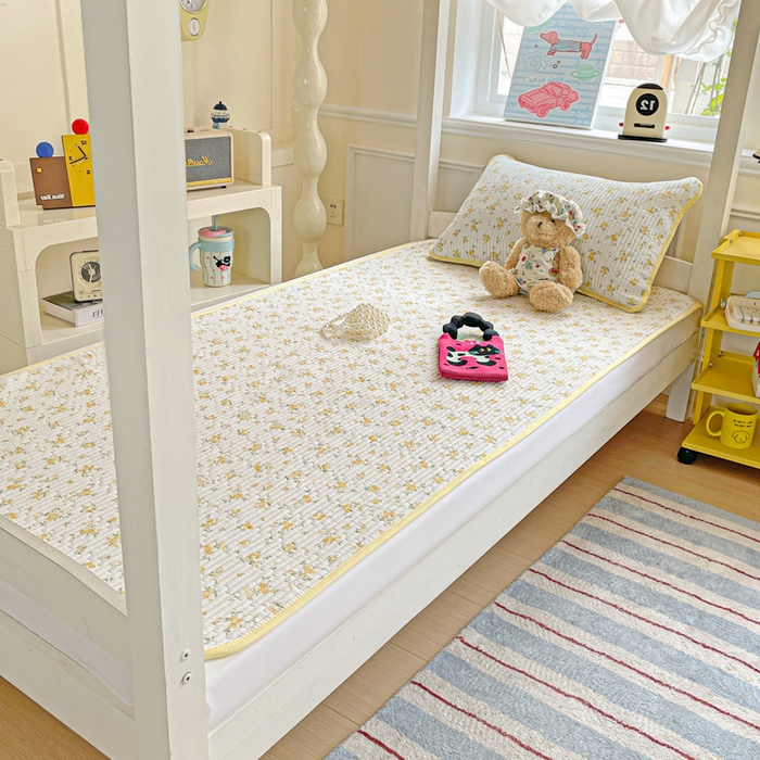 91家纺网 家纺一手货源 找家纺 恒尚居 2025新款学生床垫双层纱床褥垫软床垫床护垫-四季款【系列一】 春日繁花