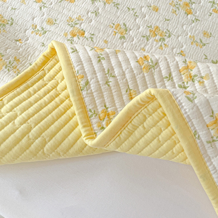 91家纺网 家纺一手货源 找家纺 恒尚居 2025新款学生床垫双层纱床褥垫软床垫床护垫-四季款【系列一】 春日繁花