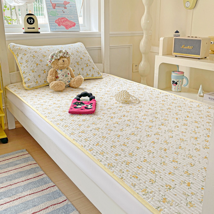 91家纺网 家纺一手货源 找家纺 恒尚居 2025新款学生床垫双层纱床褥垫软床垫床护垫-四季款【系列一】 春日繁花