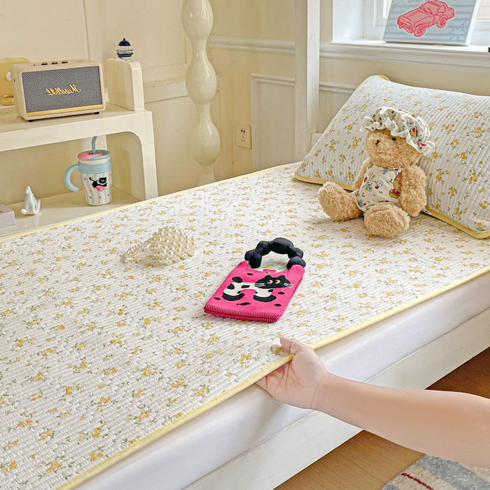 91家纺网 家纺一手货源 找家纺 恒尚居 2025新款学生床垫双层纱床褥垫软床垫床护垫-四季款【系列一】 春日繁花