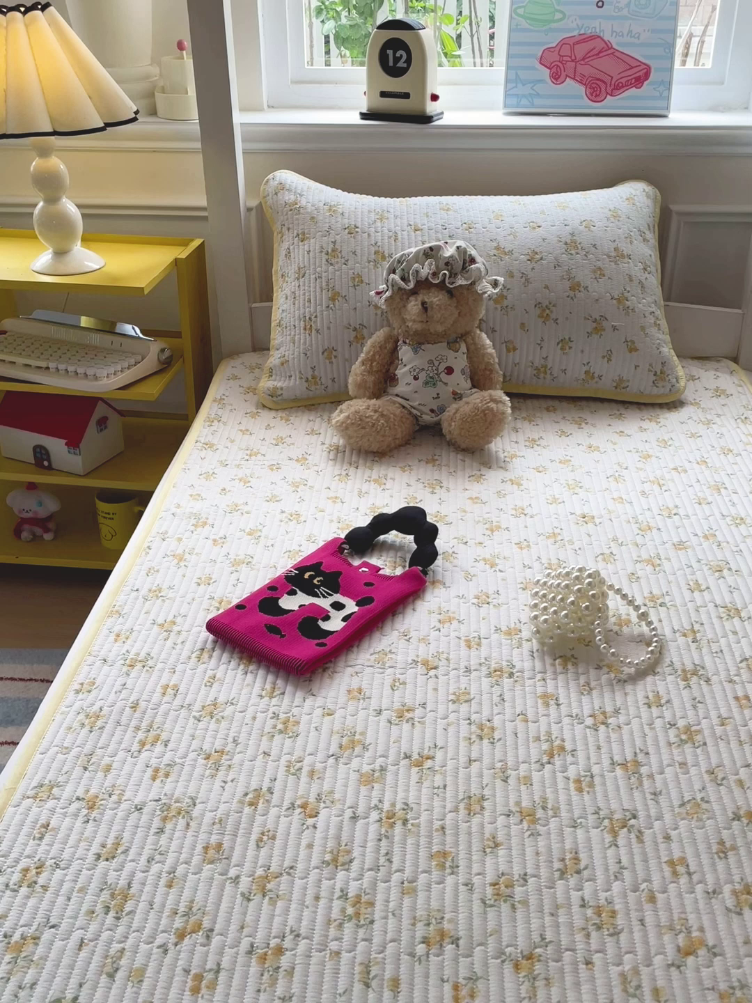 91家纺网 家纺一手货源 找家纺 恒尚居 2025新款学生床垫双层纱床褥垫软床垫床护垫-四季款【系列一】 春日繁花