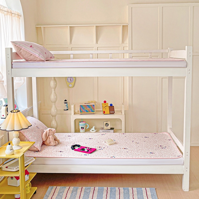 91家纺网 家纺一手货源 找家纺 恒尚居 2025新款学生床垫双层纱床褥垫软床垫床护垫-四季款【系列一】 欢乐兔