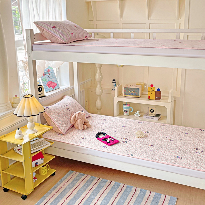 91家纺网 家纺一手货源 找家纺 恒尚居 2025新款学生床垫双层纱床褥垫软床垫床护垫-四季款【系列一】 欢乐兔