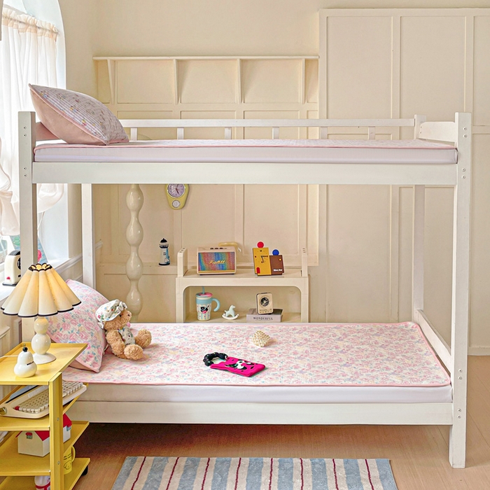 91家纺网 家纺一手货源 找家纺 恒尚居 2025新款学生床垫双层纱床褥垫软床垫床护垫-四季款【系列一】 玫瑰印象