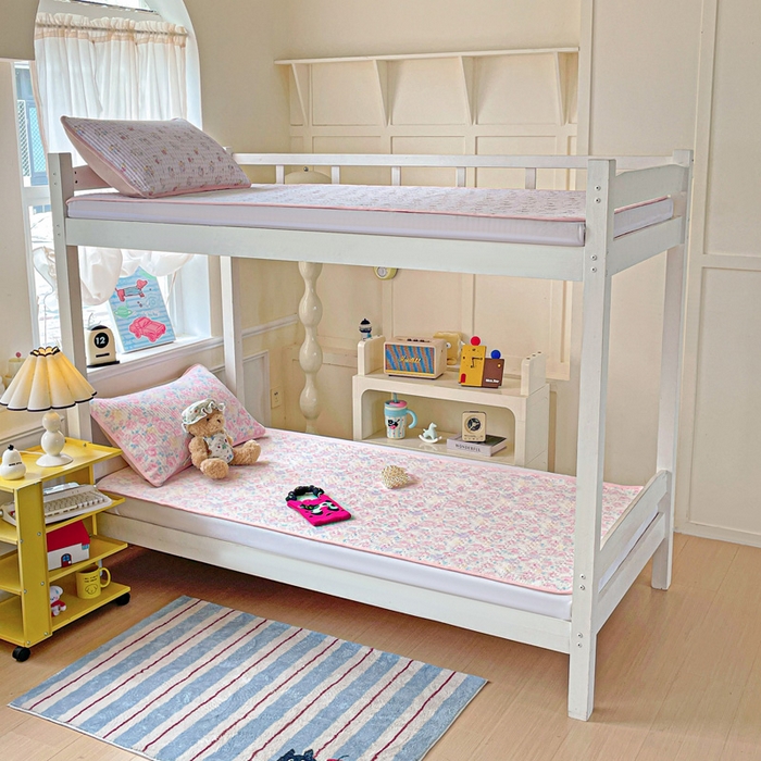 91家纺网 家纺一手货源 找家纺 恒尚居 2025新款学生床垫双层纱床褥垫软床垫床护垫-四季款【系列一】 玫瑰印象