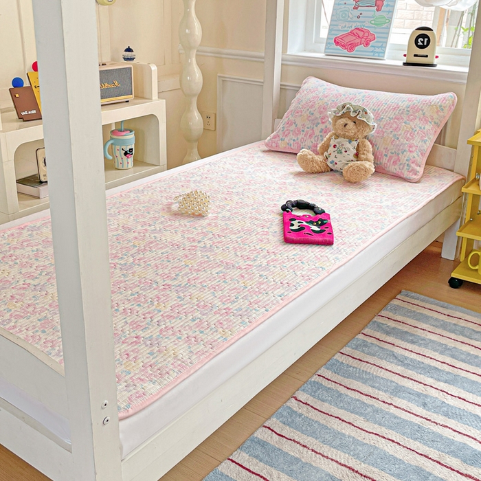 91家纺网 家纺一手货源 找家纺 恒尚居 2025新款学生床垫双层纱床褥垫软床垫床护垫-四季款【系列一】 玫瑰印象