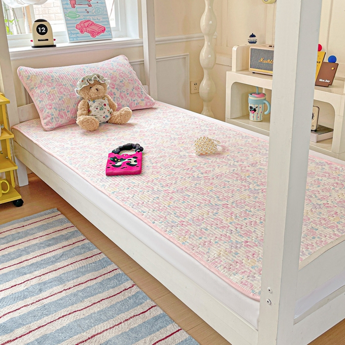 91家纺网 家纺一手货源 找家纺 恒尚居 2025新款学生床垫双层纱床褥垫软床垫床护垫-四季款【系列一】 玫瑰印象