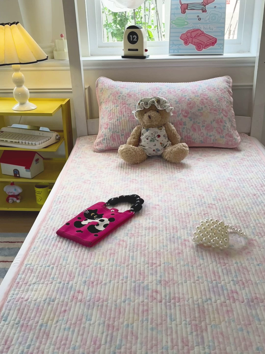 91家纺网 家纺一手货源 找家纺 恒尚居 2025新款学生床垫双层纱床褥垫软床垫床护垫-四季款【系列一】 玫瑰印象