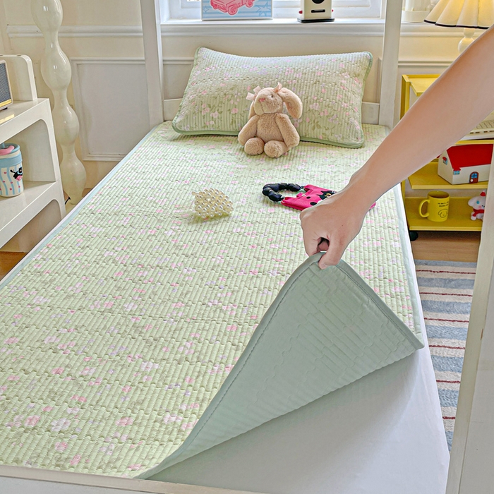 91家纺网 家纺一手货源 找家纺 恒尚居 2025新款学生床垫双层纱床褥垫软床垫床护垫-四季款【系列一】 美丽心情