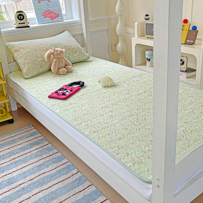 91家纺网 家纺一手货源 找家纺 恒尚居 2025新款学生床垫双层纱床褥垫软床垫床护垫-四季款【系列一】 美丽心情