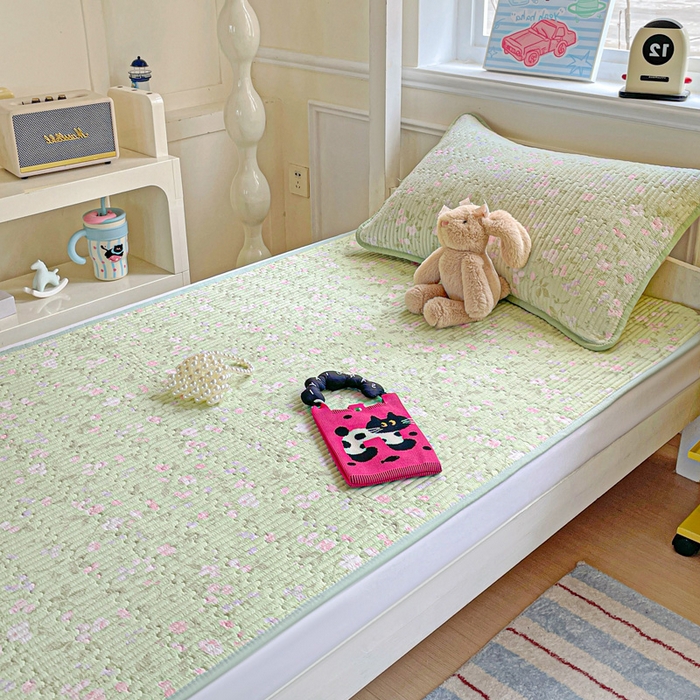 91家纺网 家纺一手货源 找家纺 恒尚居 2025新款学生床垫双层纱床褥垫软床垫床护垫-四季款【系列一】 美丽心情