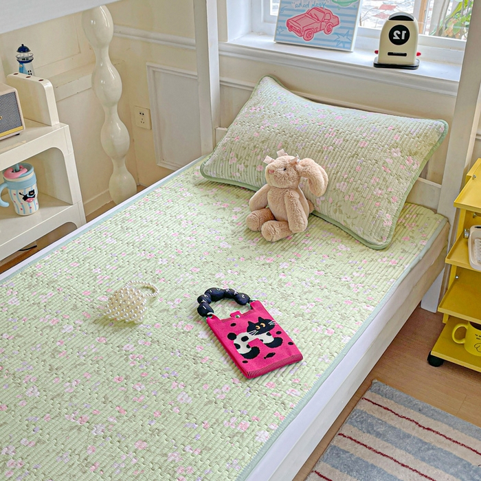 91家纺网 家纺一手货源 找家纺 恒尚居 2025新款学生床垫双层纱床褥垫软床垫床护垫-四季款【系列一】 美丽心情