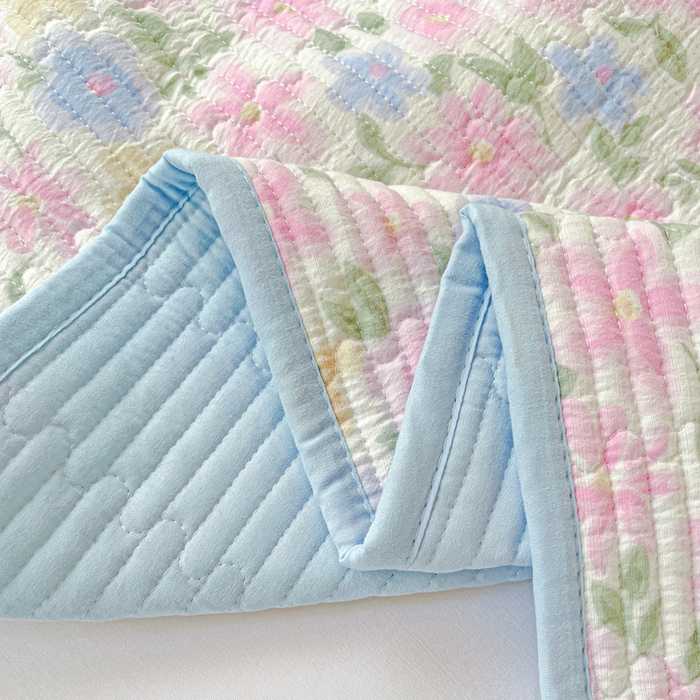 91家纺网 家纺一手货源 找家纺 恒尚居 2025新款学生床垫双层纱床褥垫软床垫床护垫-四季款【系列一】 蔷薇