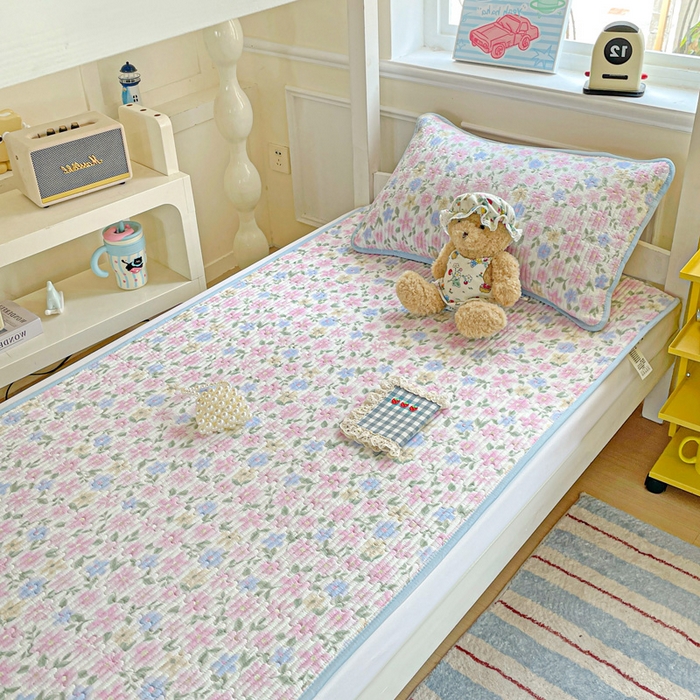 91家纺网 家纺一手货源 找家纺 恒尚居 2025新款学生床垫双层纱床褥垫软床垫床护垫-四季款【系列一】 蔷薇