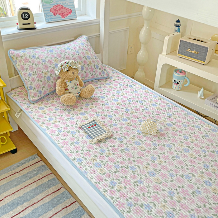 91家纺网 家纺一手货源 找家纺 恒尚居 2025新款学生床垫双层纱床褥垫软床垫床护垫-四季款【系列一】 蔷薇