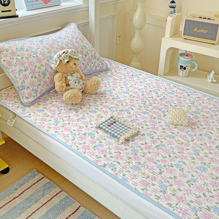 91家纺网 家纺一手货源 找家纺 恒尚居 2025新款学生床垫双层纱床褥垫软床垫床护垫-四季款【系列一】 蔷薇