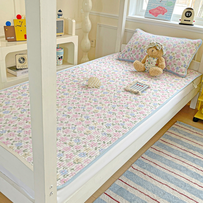 91家纺网 家纺一手货源 找家纺 恒尚居 2025新款学生床垫双层纱床褥垫软床垫床护垫-四季款【系列一】 蔷薇