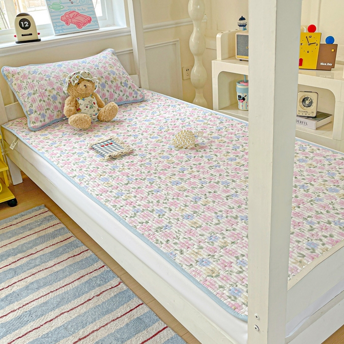 91家纺网 家纺一手货源 找家纺 恒尚居 2025新款学生床垫双层纱床褥垫软床垫床护垫-四季款【系列一】 蔷薇