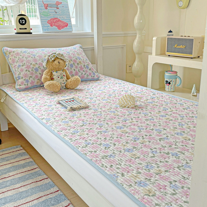 91家纺网 家纺一手货源 找家纺 恒尚居 2025新款学生床垫双层纱床褥垫软床垫床护垫-四季款【系列一】 蔷薇