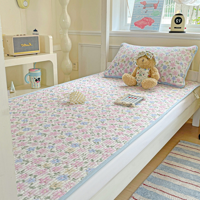 91家纺网 家纺一手货源 找家纺 恒尚居 2025新款学生床垫双层纱床褥垫软床垫床护垫-四季款【系列一】 蔷薇