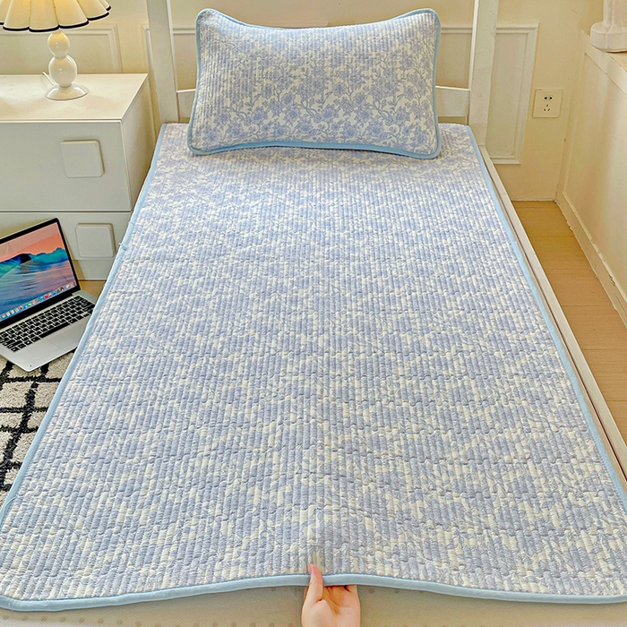 恒尚居 2025新款学生床垫双层纱床褥垫软床垫床护垫-四季款【系列一】 清新蓝