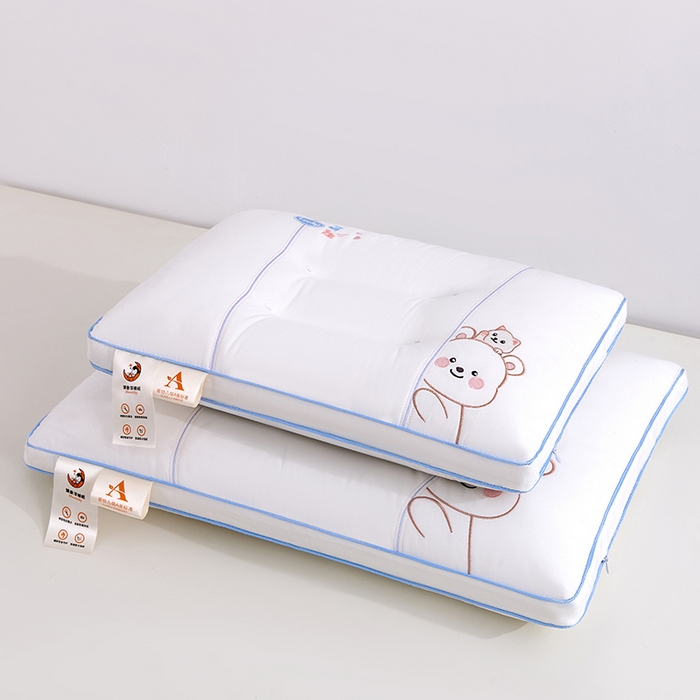 91家纺网 家纺一手货源 找家纺 （总）织布人 2025新款枕芯A类全棉纯棉刺绣招财猫卡通幼儿园儿童枕头学生宿舍枕头枕芯