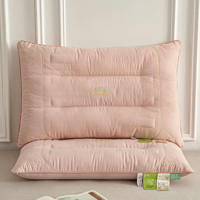 91家纺网 家纺一手货源 找家纺 （总）织布人 2025新款枕芯草本决明子护颈枕颈椎疲劳和浅睡人群设计低枕头枕芯