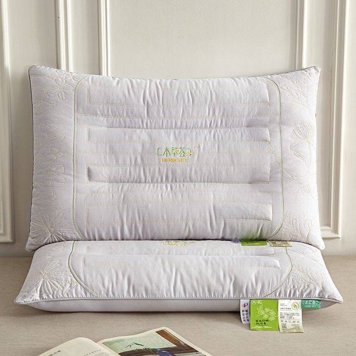 91家纺网 家纺一手货源 找家纺 （总）织布人 2025新款枕芯草本决明子护颈枕颈椎疲劳和浅睡人群设计低枕头枕芯