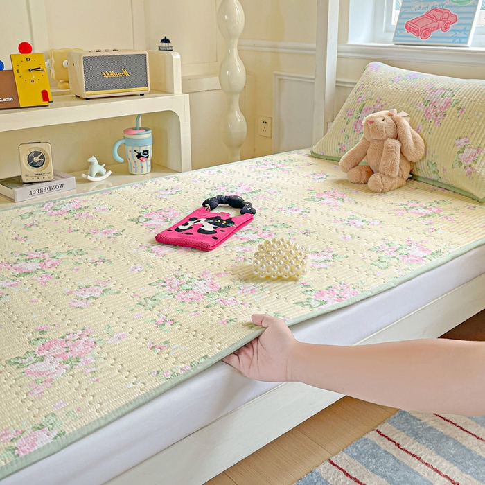 91家纺网 家纺一手货源 找家纺 恒尚居 2025新款学生床垫双层纱床褥垫软床垫床护垫-四季款【系列二】 花仙子