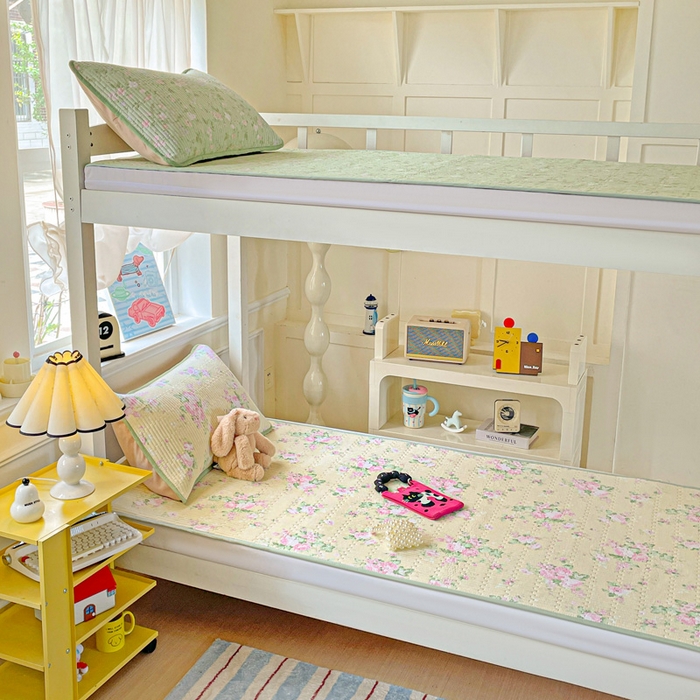 91家纺网 家纺一手货源 找家纺 恒尚居 2025新款学生床垫双层纱床褥垫软床垫床护垫-四季款【系列二】 花仙子