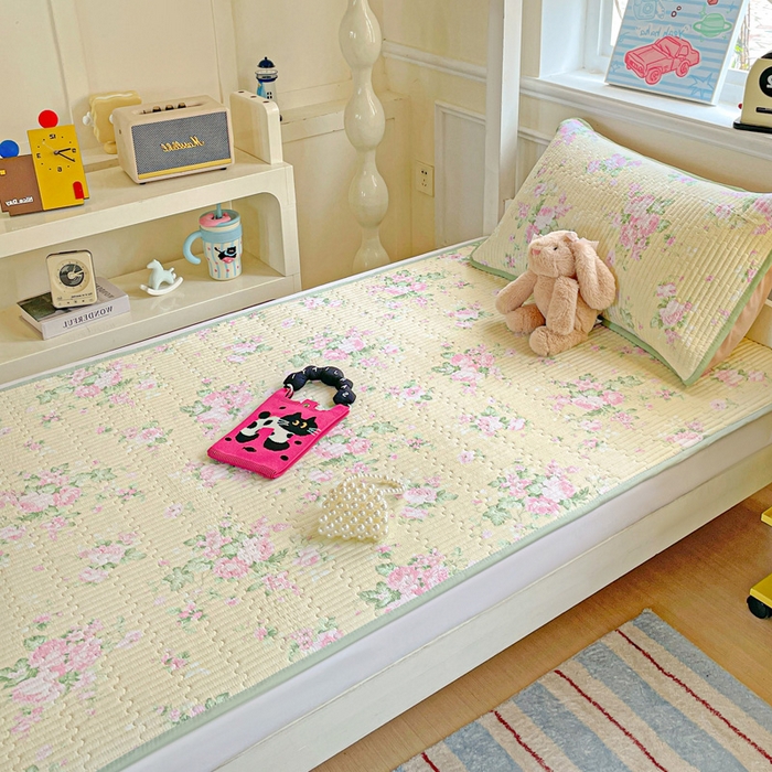 91家纺网 家纺一手货源 找家纺 恒尚居 2025新款学生床垫双层纱床褥垫软床垫床护垫-四季款【系列二】 花仙子