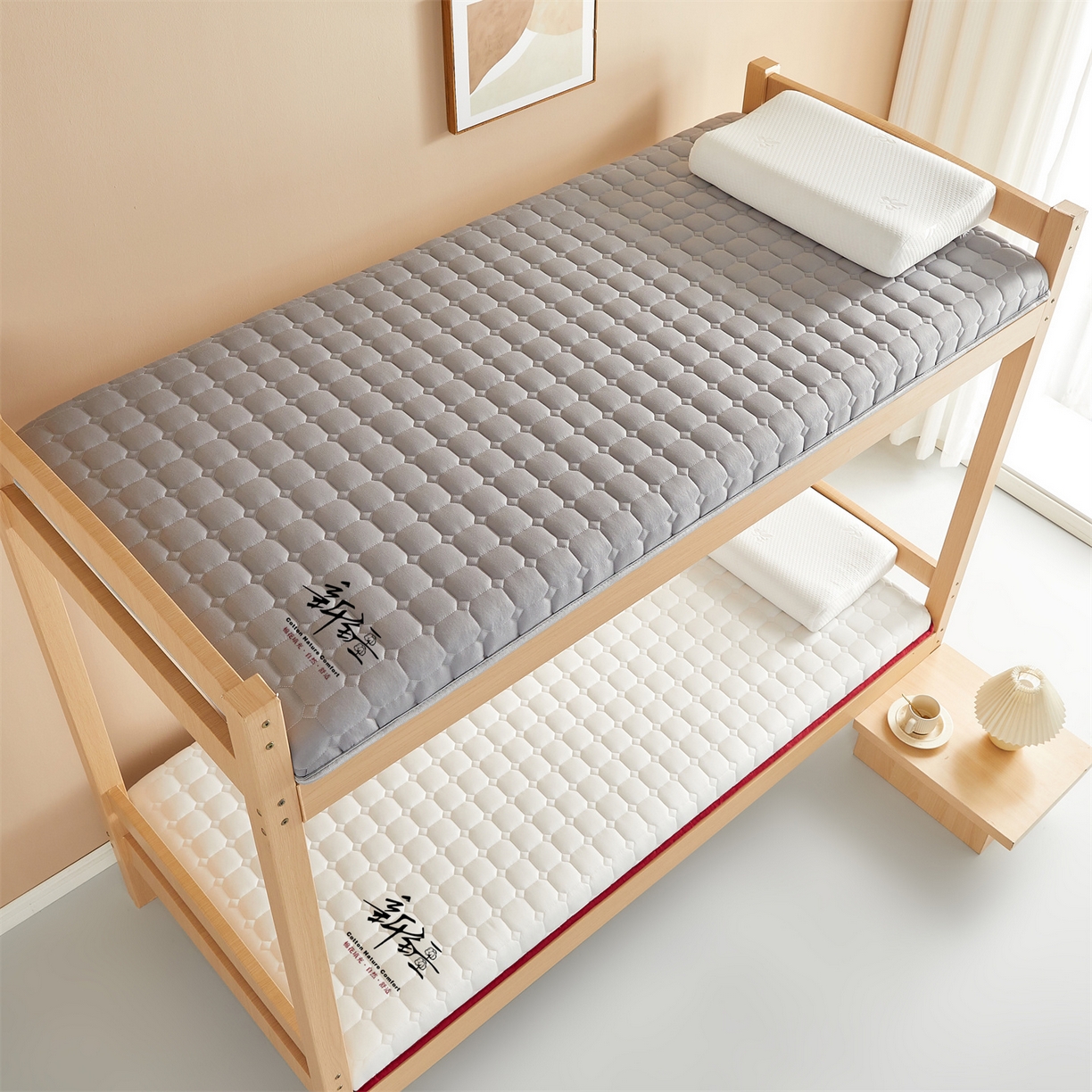 91家纺网 家纺一手货源 找家纺 （总）布卢姆床垫 2025新款A类针织棉新疆棉花学生床垫